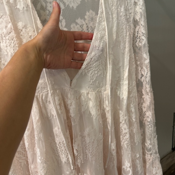 Free People Lace Midi Dress in lite pink - Picture 5 of 5
